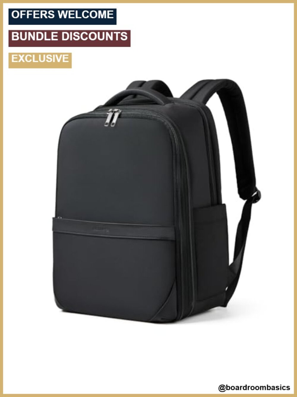 Expandable Travel Backpack 17" Full-Open Laptop Backpack Water-Repellent
